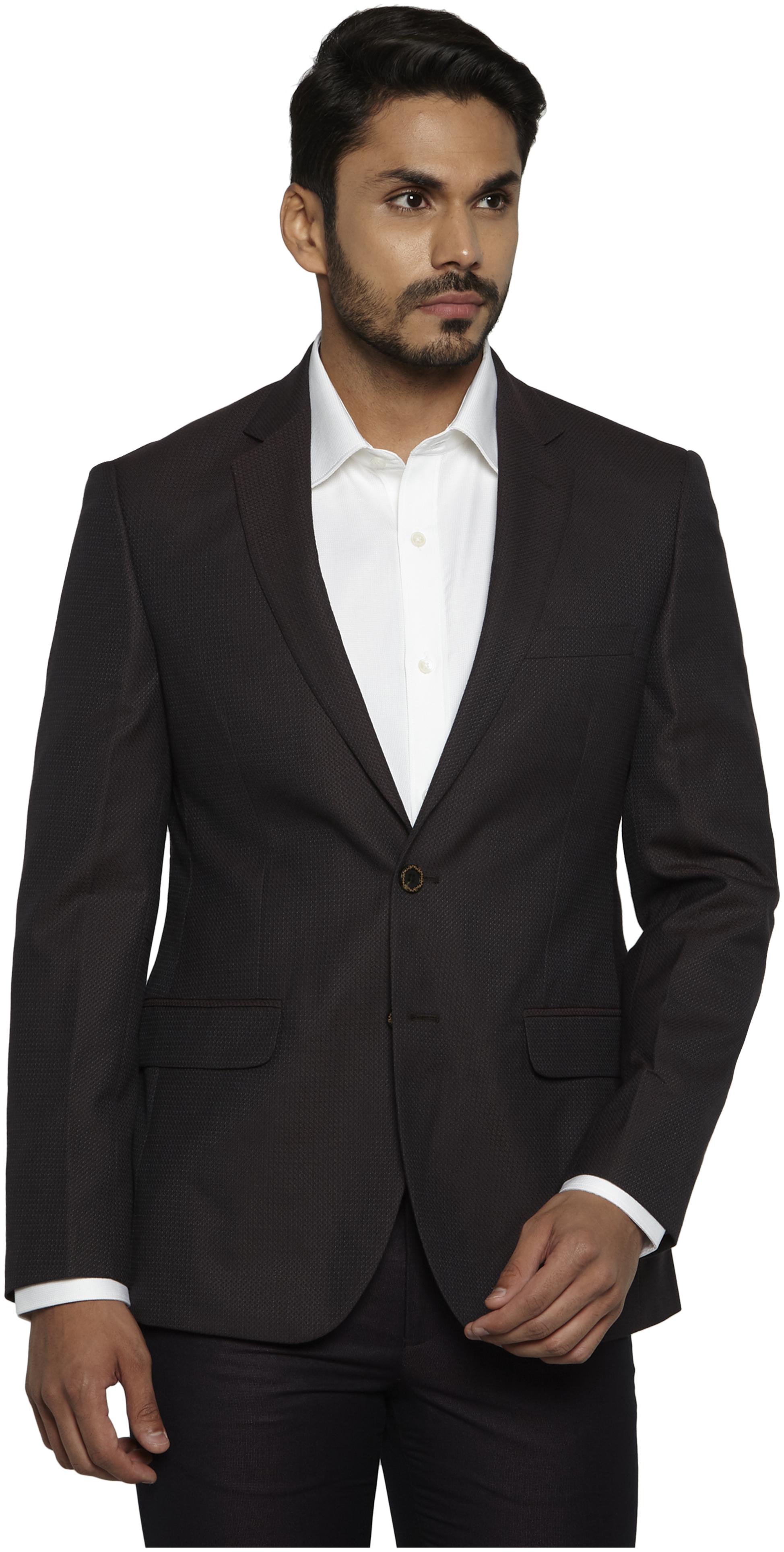 

Raymond Men Brown Solid Slim fit Single Breasted Blazer