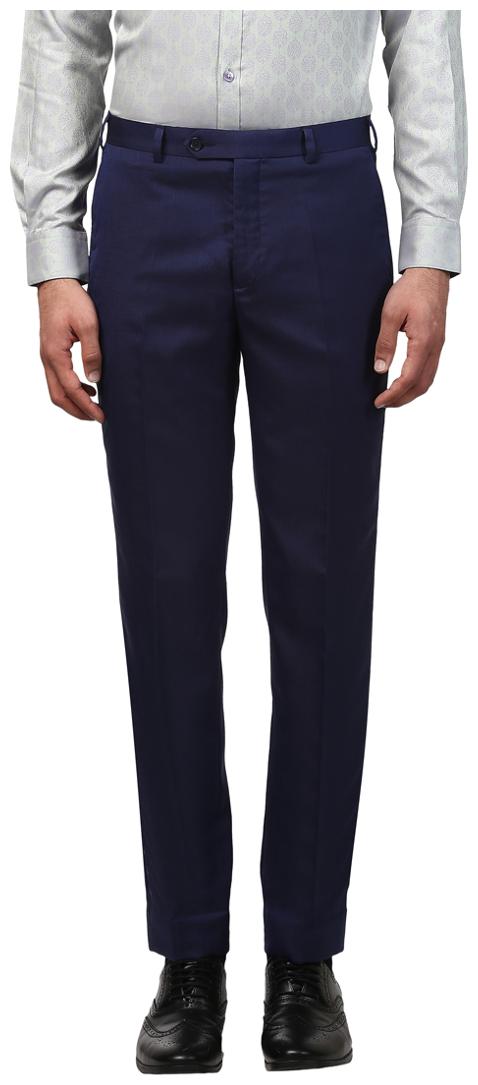 

Raymond Men Solid Slim Fit Formal Trouser - Blue