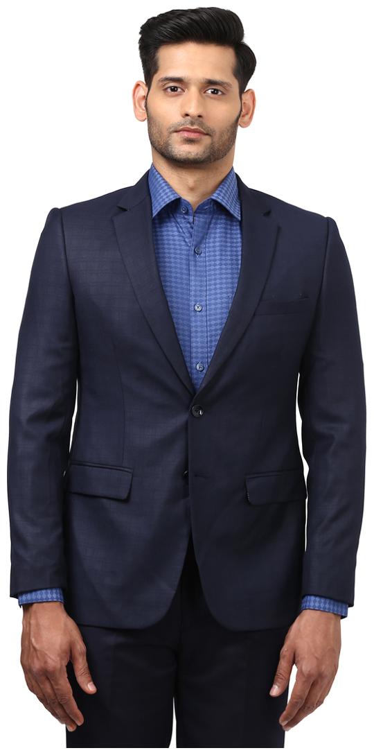 

Raymond Dark Blue Slim Fit Polyester Blend Blazer