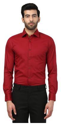 Raymond Men Slim fit Formal Shirt - Red