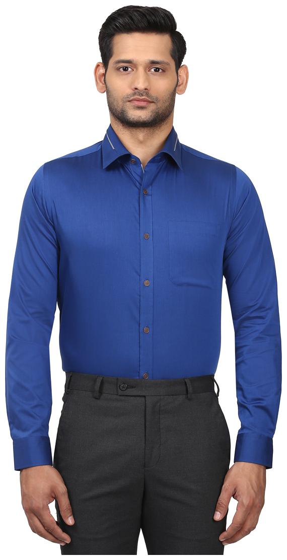 

Raymond Men Slim fit Formal Shirt - Blue