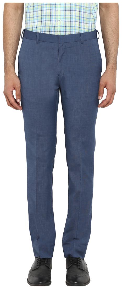 

Raymond Men Solid Slim Fit Formal Trouser - Blue