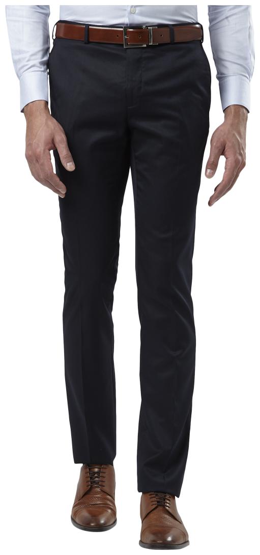 

Raymond Men Solid Slim Fit Formal Trouser - Blue