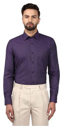

Raymond Men Slim fit Formal Shirt - Purple