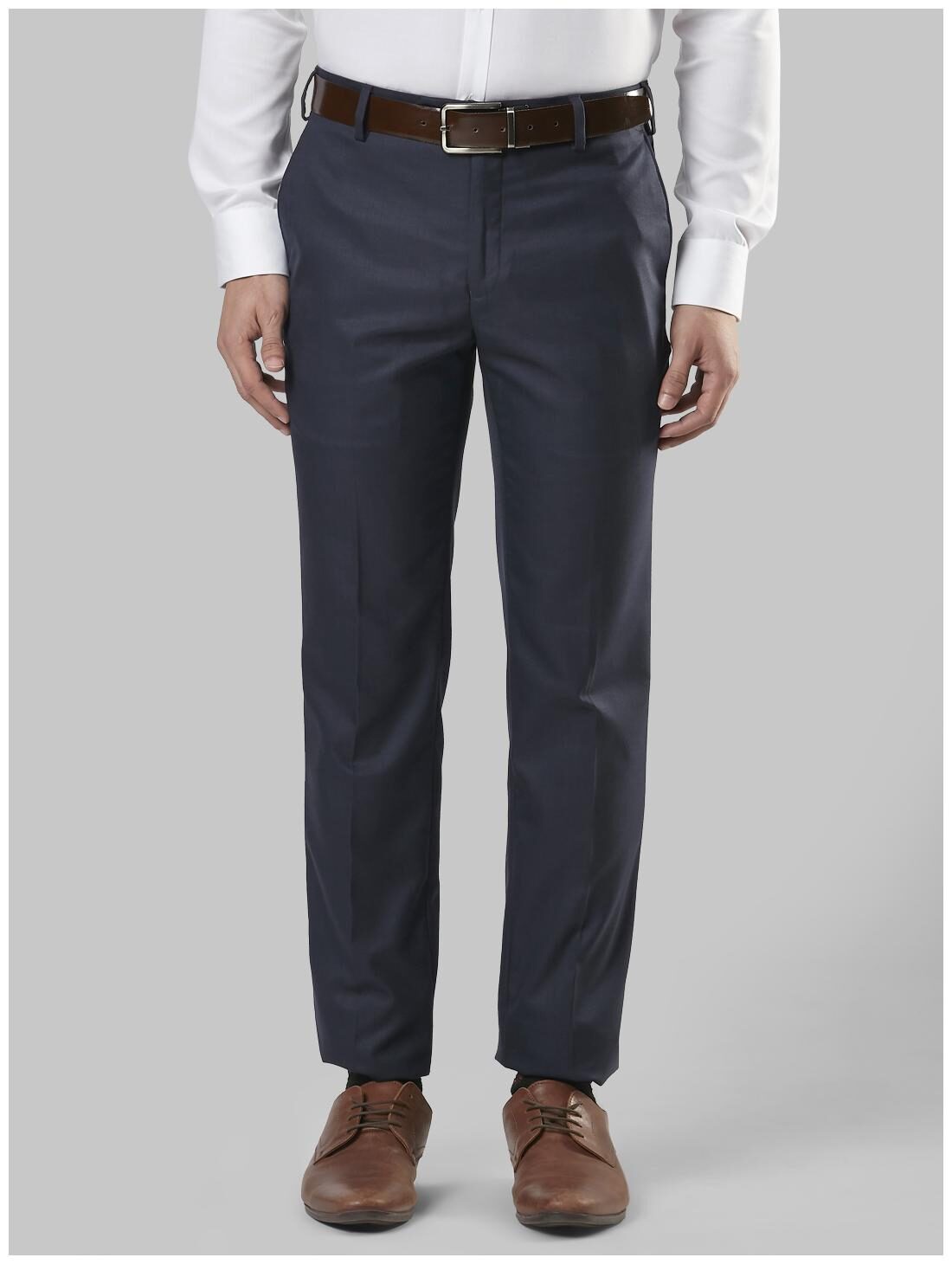

Raymond Men Solid Slim Fit Formal Trouser - Blue