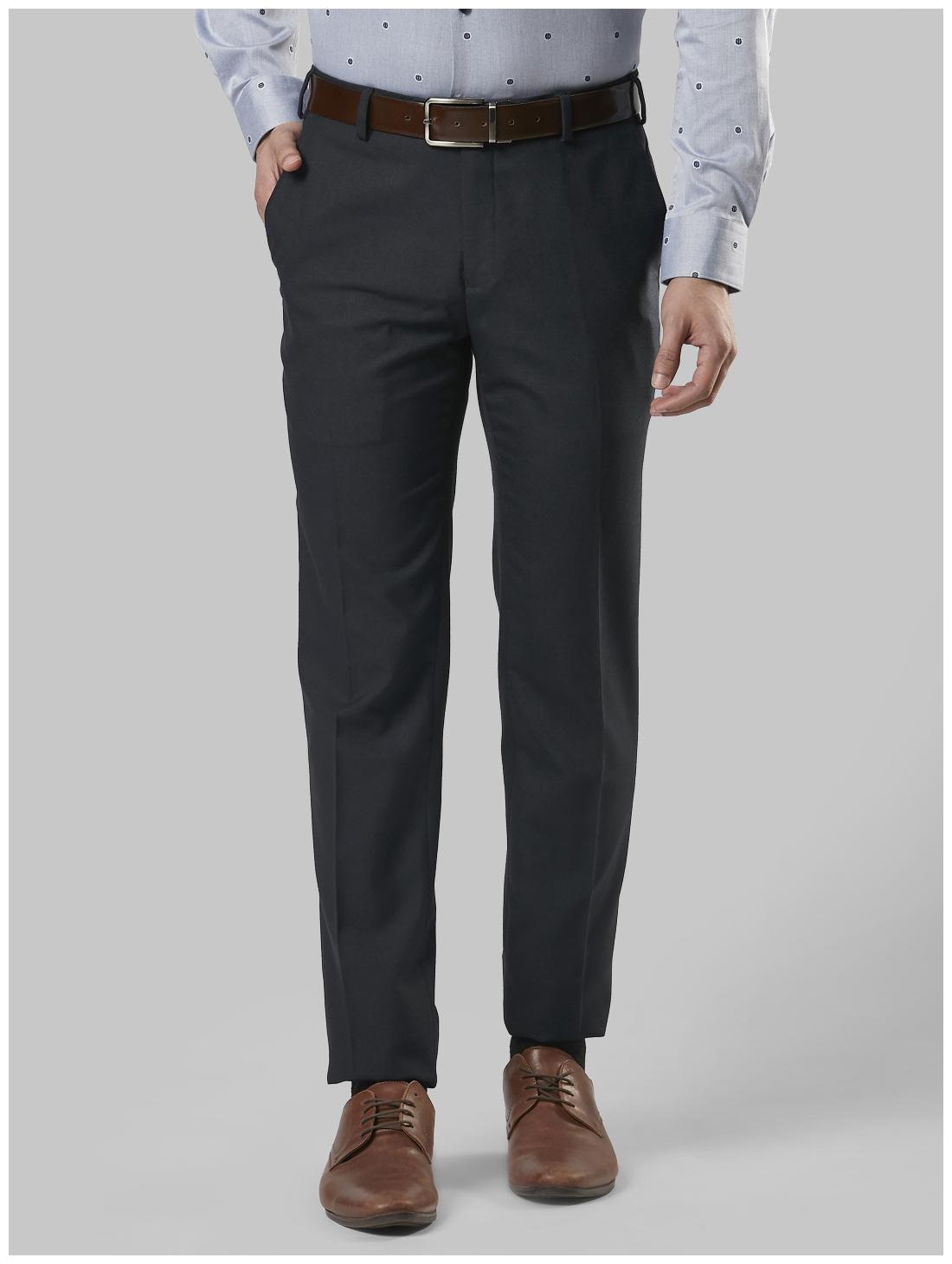 

Raymond Men Solid Slim Fit Formal Trouser - Blue