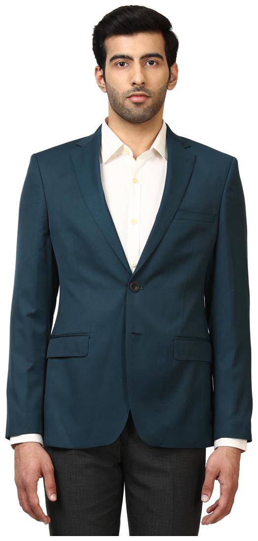 

Raymond Dark Petrol Wool Blend Contemporary Fit Blazer