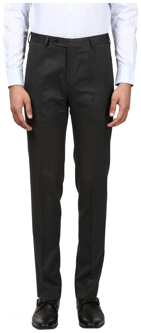 

Raymond Men Solid Regular Fit Formal Trouser - Grey