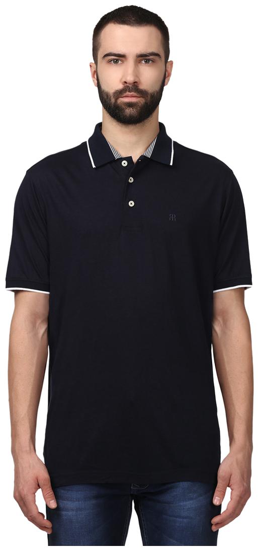 

Raymond Men Black Regular fit Cotton Blend Polo collar T-Shirt - Pack Of 1