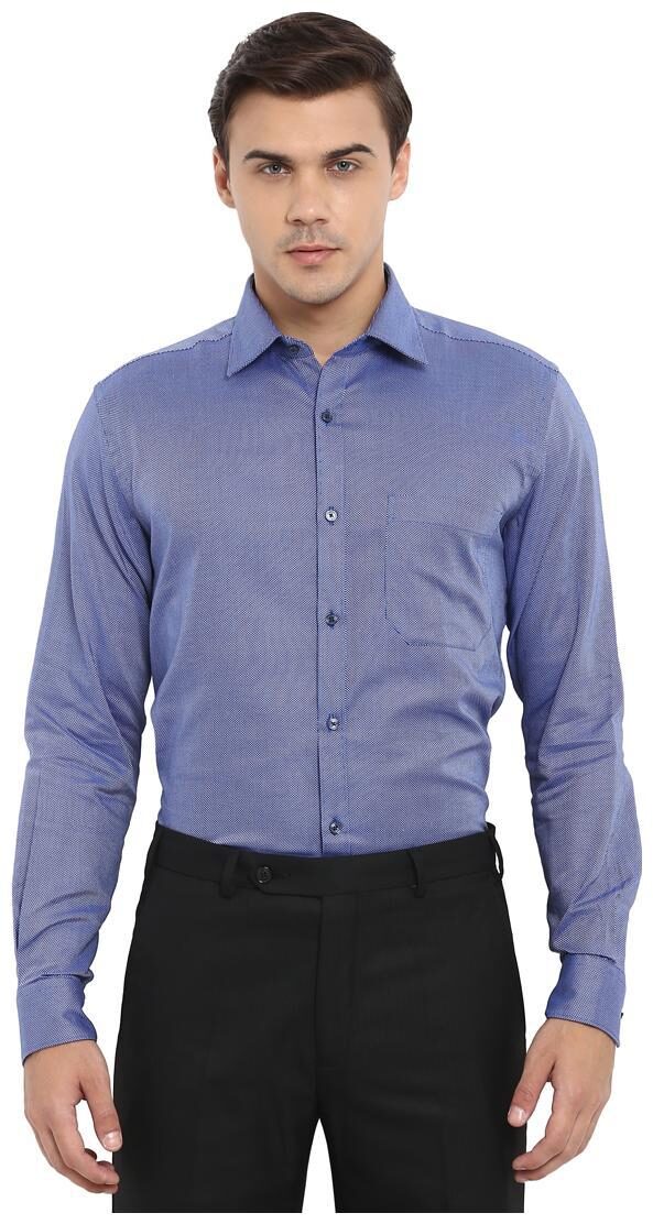 

Raymond Men Regular fit Formal Shirt - Blue