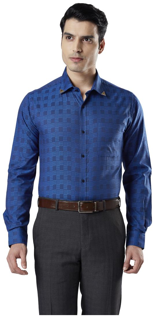 

Raymond Men Regular fit Formal Shirt - Blue