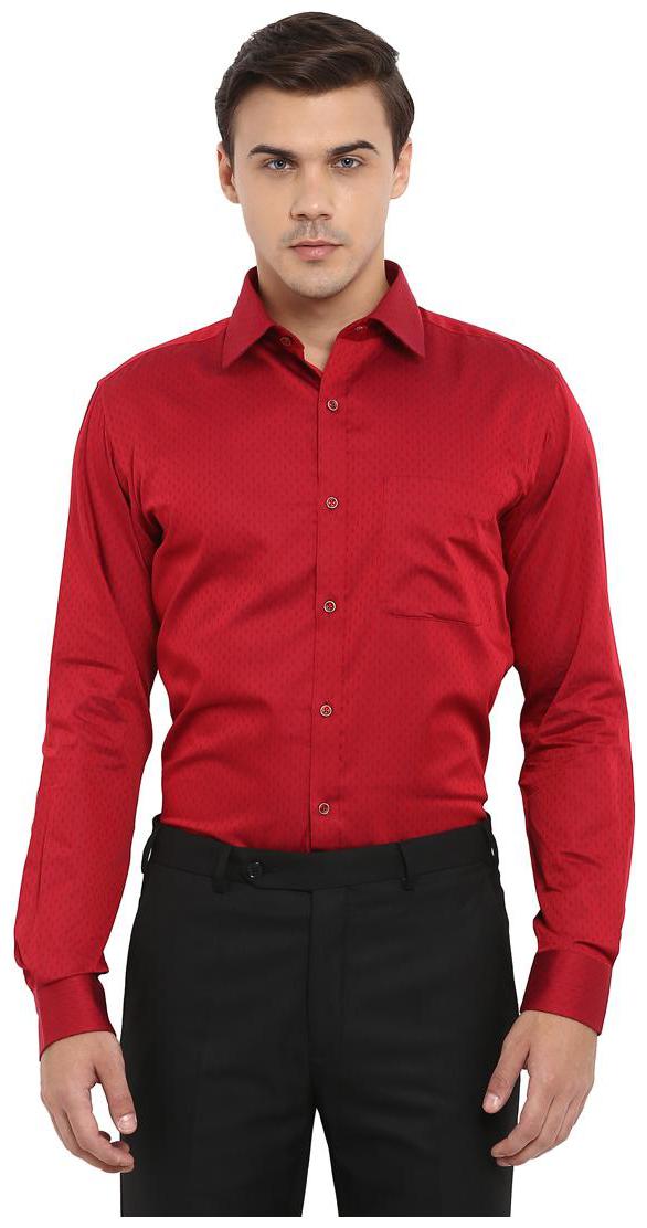 

Raymond Men Slim fit Formal Shirt - Red
