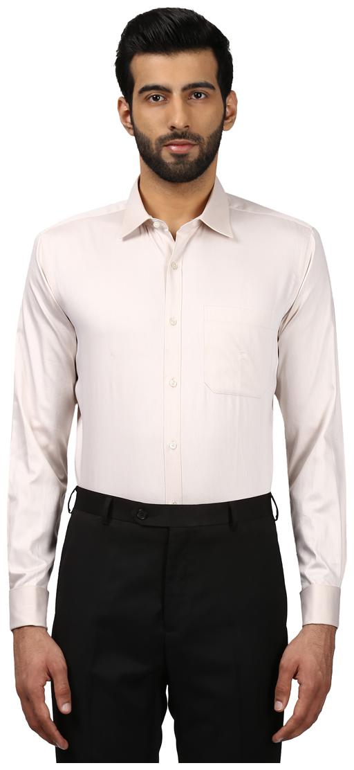 

Raymond Men Regular fit Formal Shirt - Beige