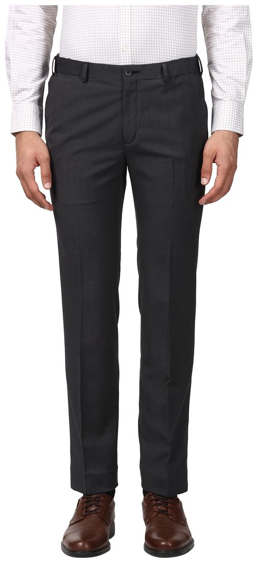 

Raymond Men Solid Slim Fit Formal Trouser - Grey