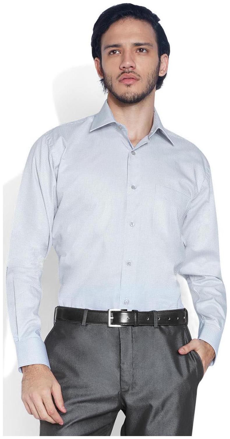 

Raymond Grey Cotton Regular Fit Casual Shirt
