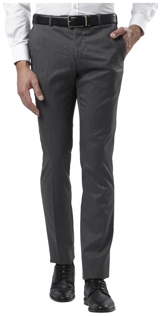 

Raymond Men Solid Slim Fit Formal Trouser - Grey