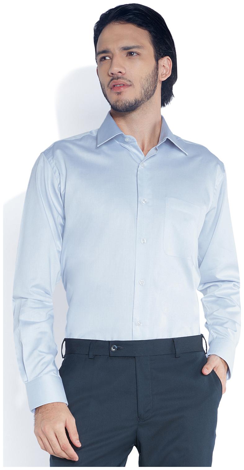 

Raymond Men Blue Solid Slim Fit Casual Shirt