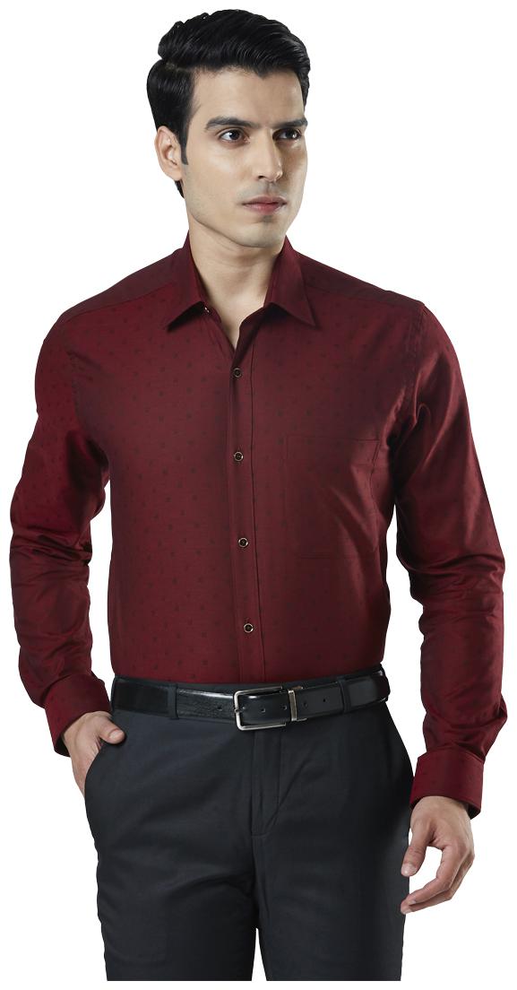 

Raymond Men Regular fit Formal Shirt - Maroon