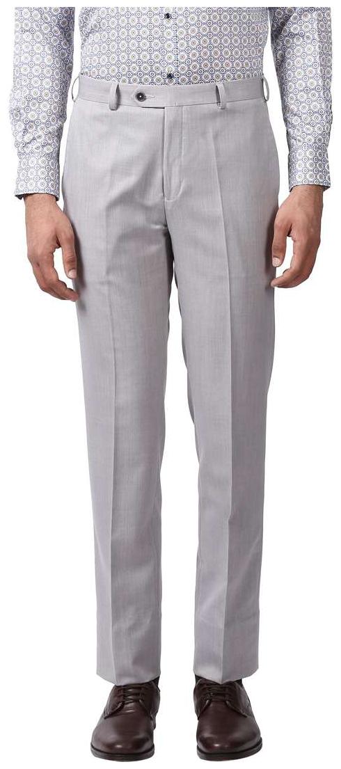 

Raymond Men Solid Regular Fit Formal Trouser - Grey