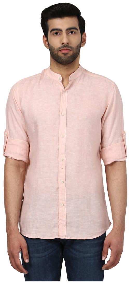 

Raymond Men Pink Solid Slim Fit Casual Shirt