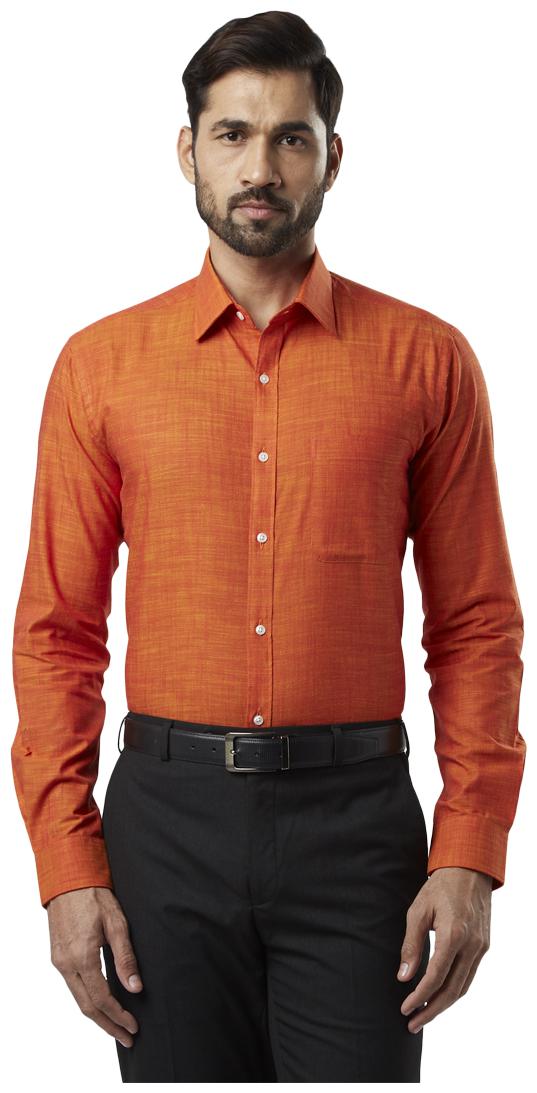 

Raymond Men Slim fit Formal Shirt - Orange