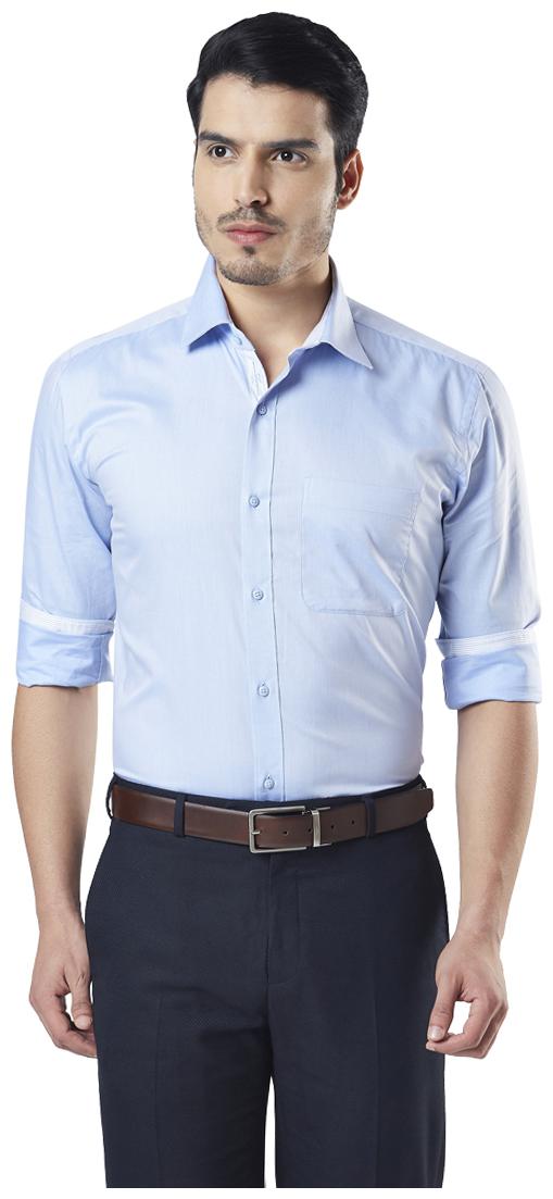 

Raymond Men Regular fit Formal Shirt - Blue