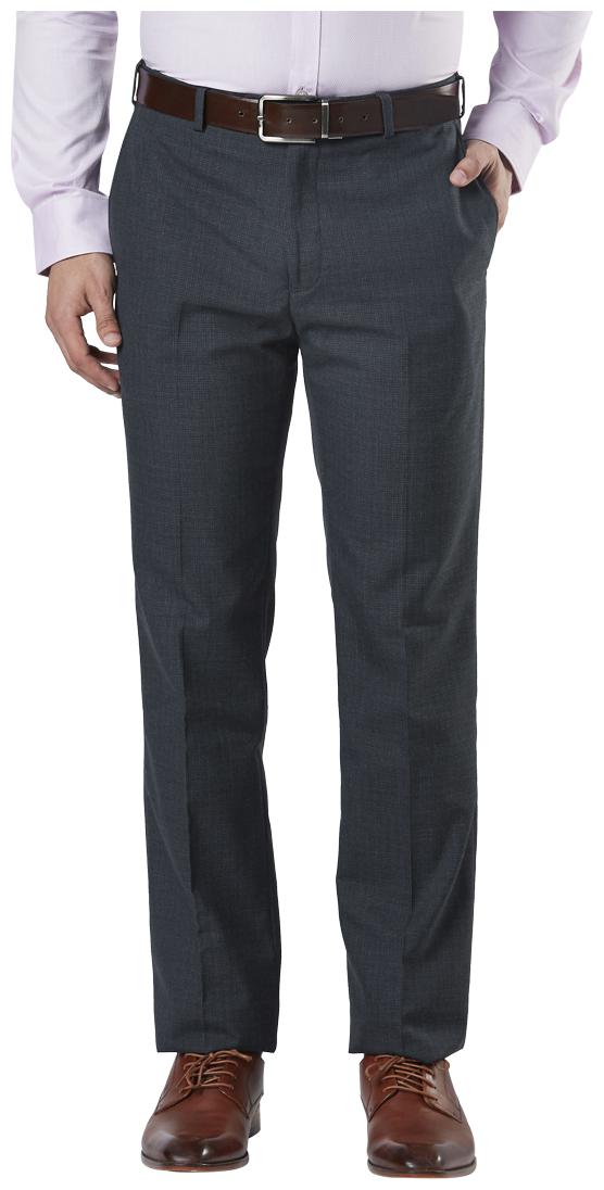 

Raymond Men Solid Regular Fit Formal Trouser - Grey