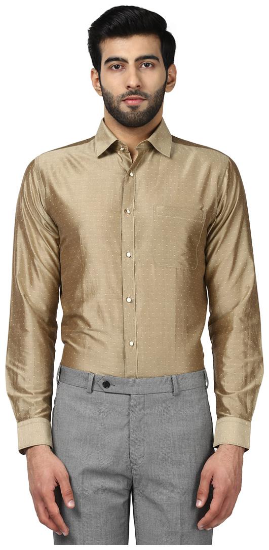 

Raymond Men Regular fit Formal Shirt - Brown