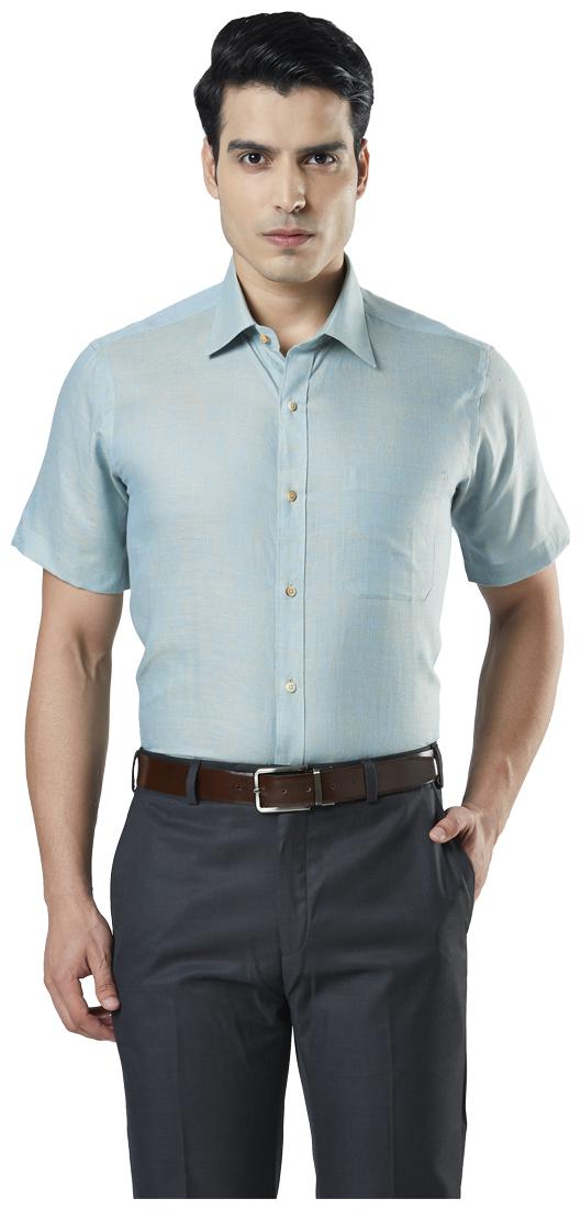 

Raymond Men Regular fit Formal Shirt - Green