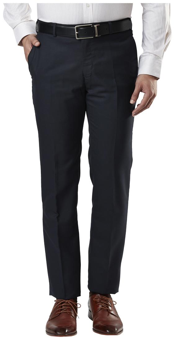

Raymond Men Solid Slim Fit Formal Trouser - Blue