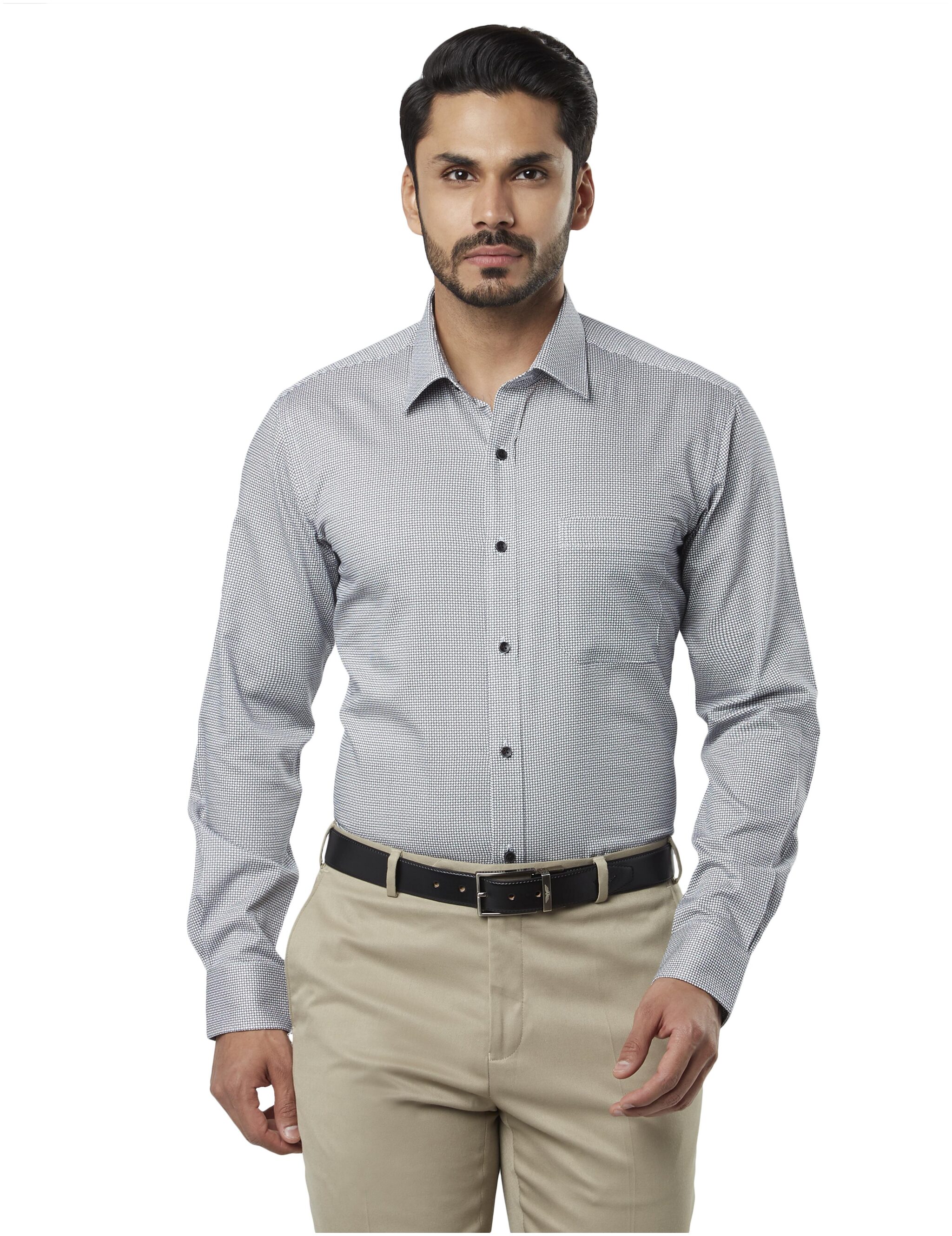 

Raymond Men Regular fit Formal Shirt - Black