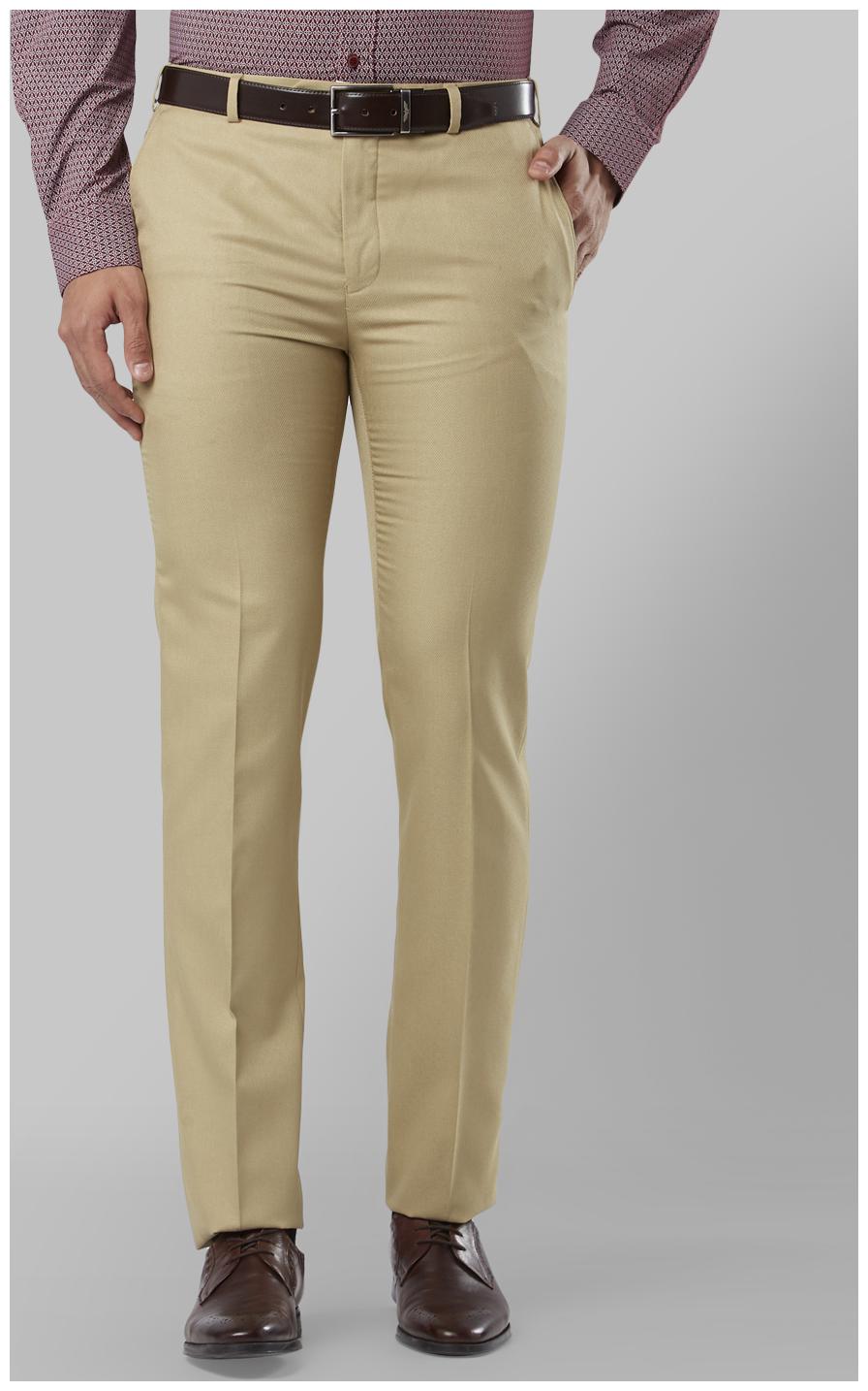 

Raymond Men Solid Slim Fit Formal Trouser - Beige