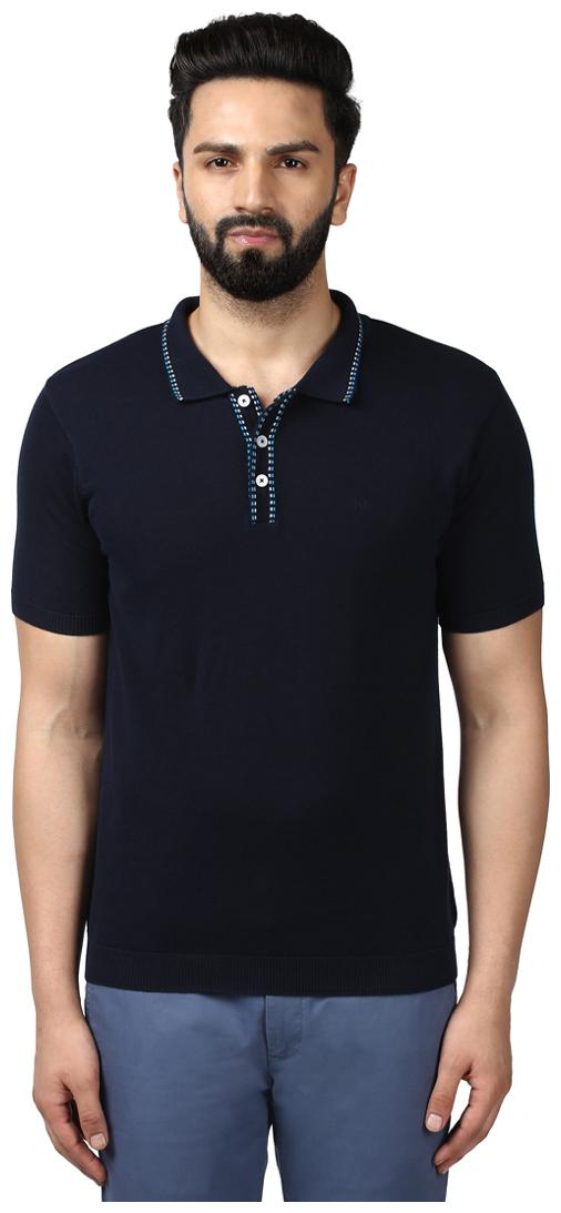 

Raymond Men Black Regular fit Cotton Polo collar T-Shirt - Pack Of 1