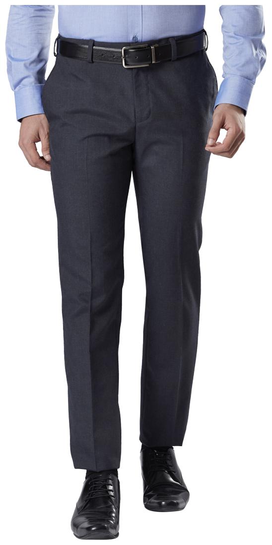 

Raymond Men Solid Slim Fit Formal Trouser - Blue