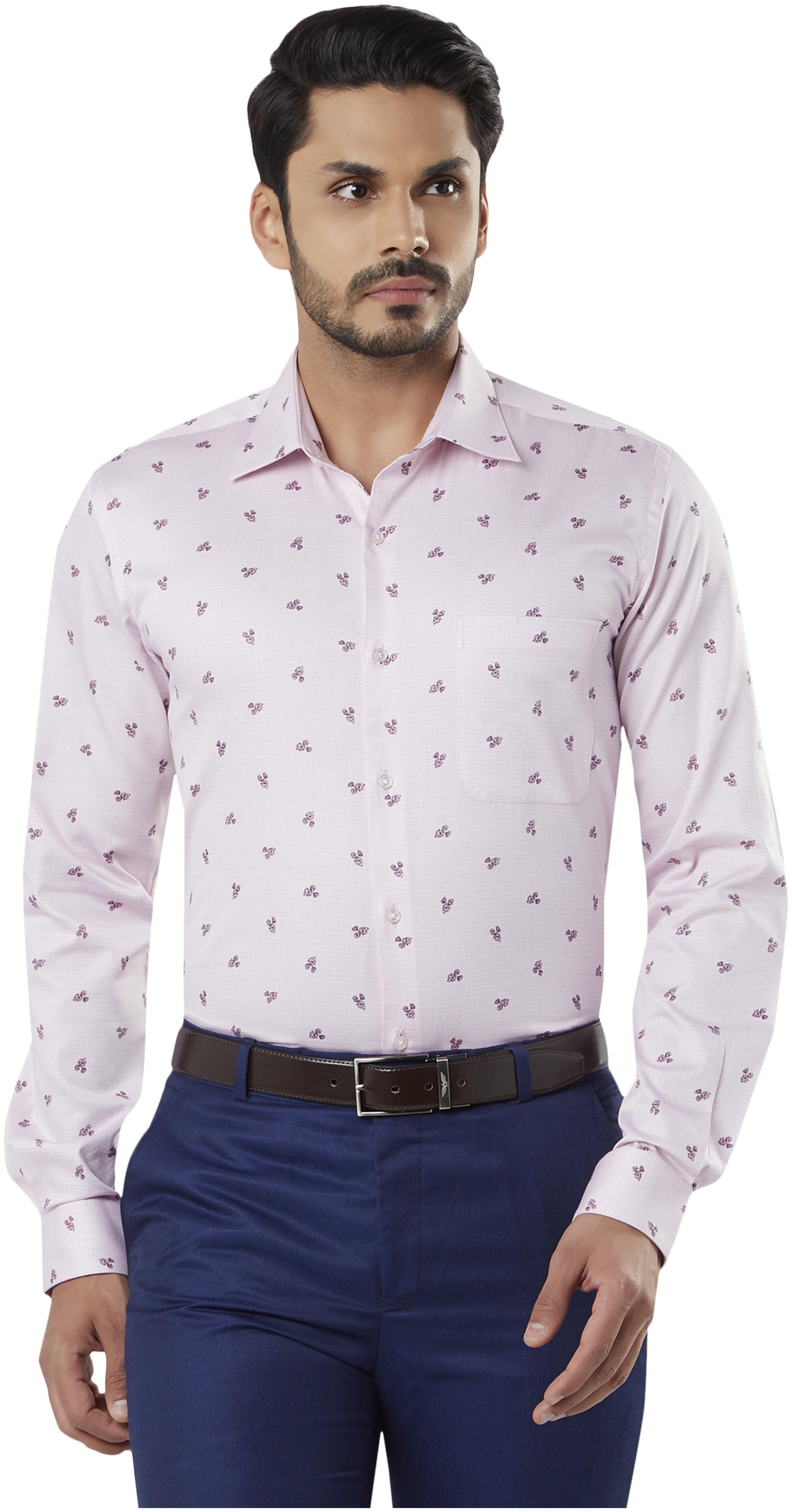 

Raymond Men Regular fit Formal Shirt - Pink