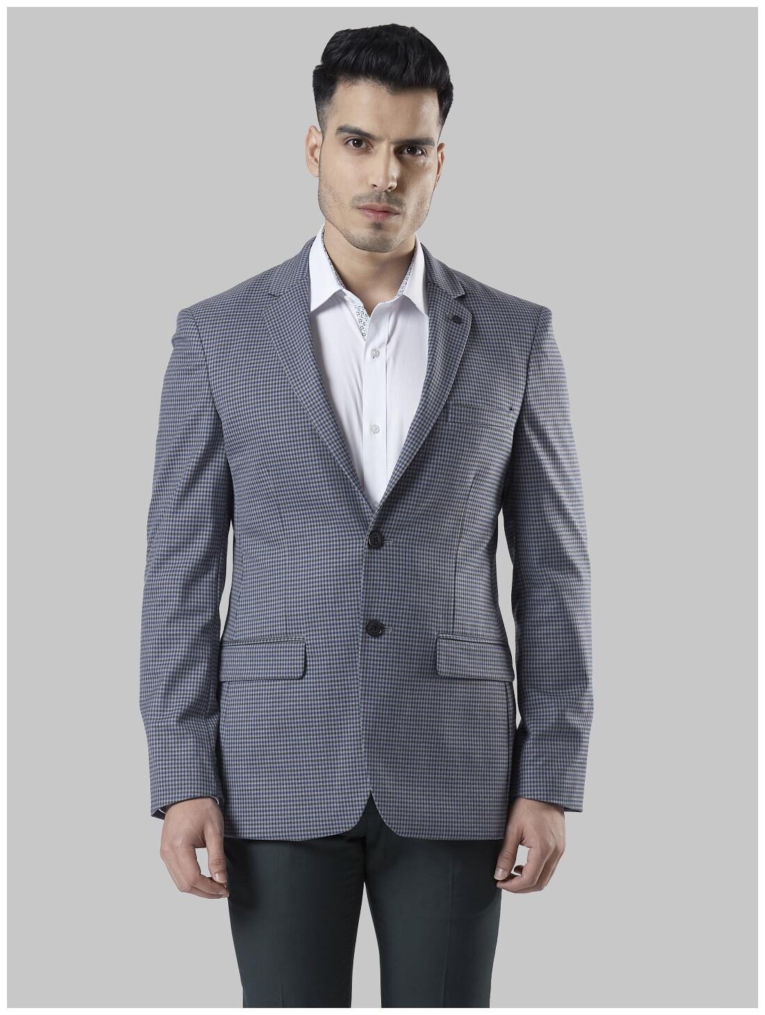 

Raymond Men Polyester Single Breasted Blazer Grey