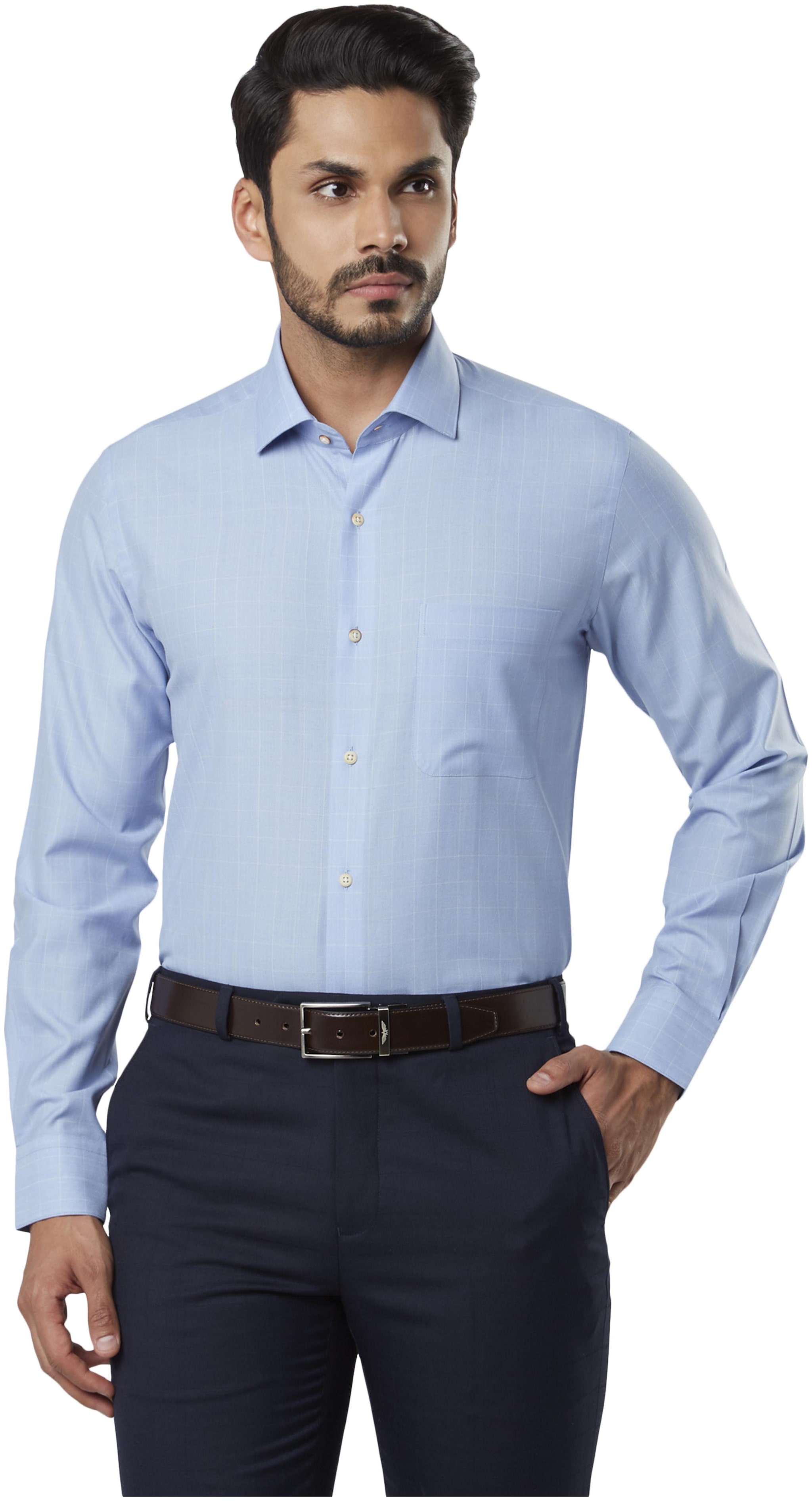 

Raymond Men Regular fit Formal Shirt - Blue