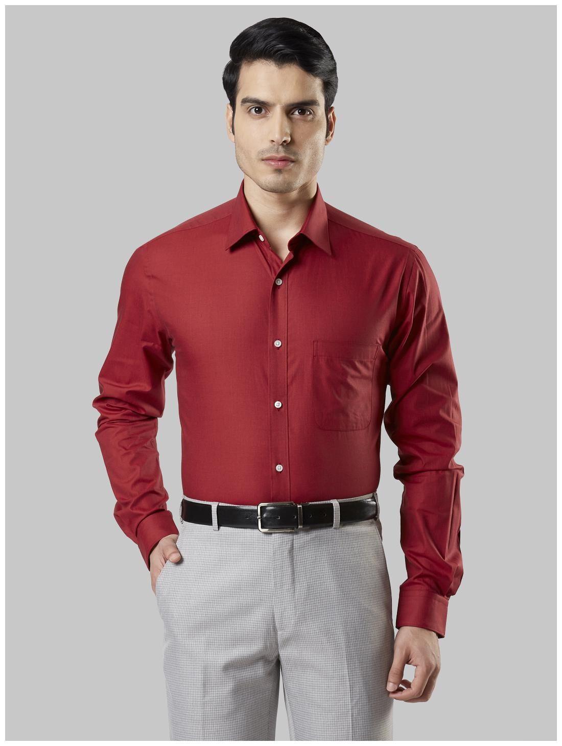 

Raymond Men Slim fit Formal Shirt - Red