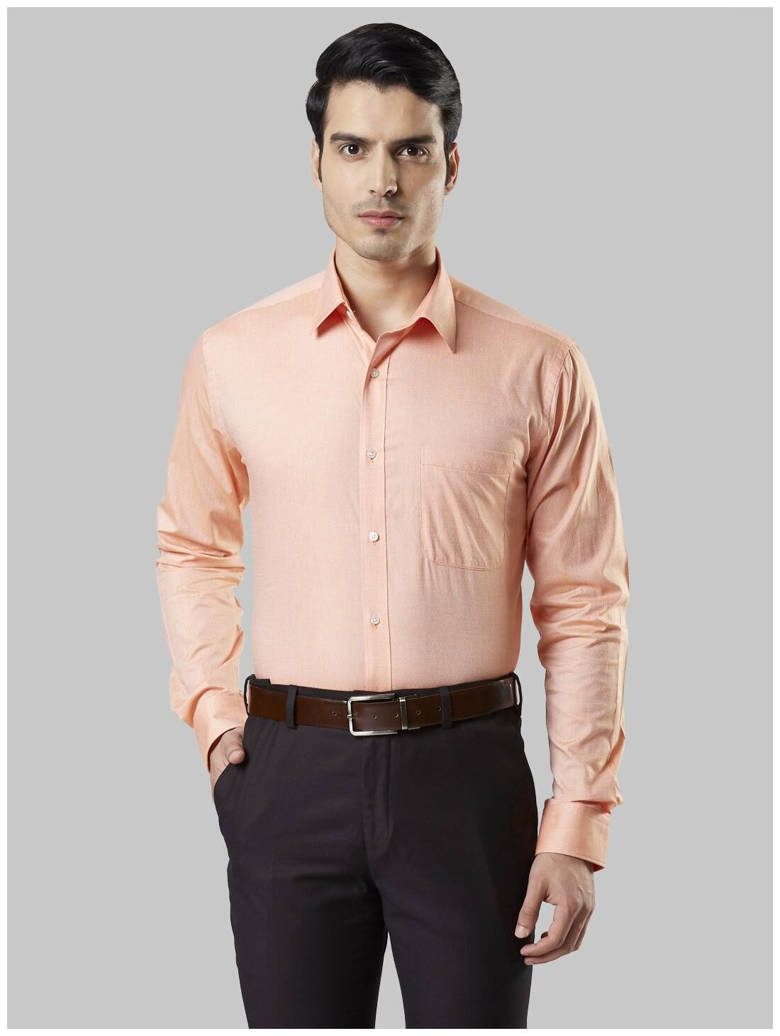 

Raymond Men Slim fit Formal Shirt - Orange