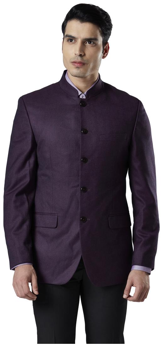 

Raymond Men Purple Solid Regular fit Single Breasted Blazer