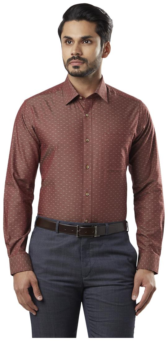 

Raymond Men Slim fit Formal Shirt - Brown