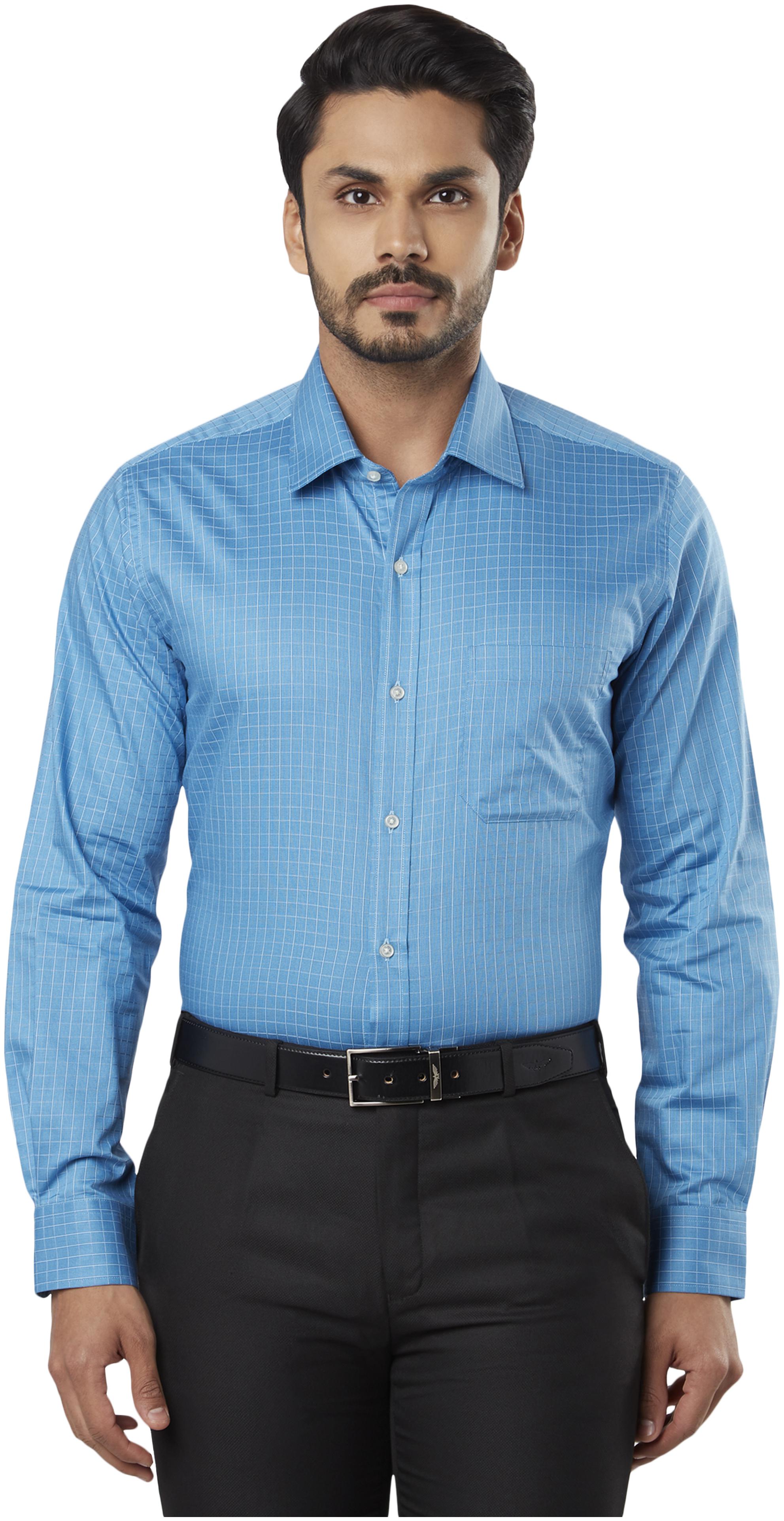 

Raymond Men Regular fit Formal Shirt - Blue