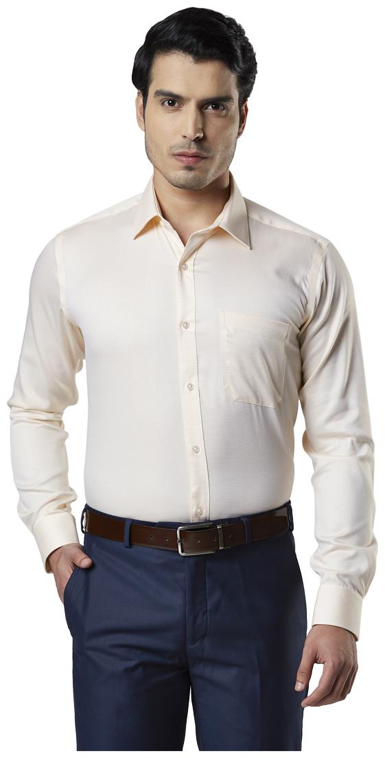 

Raymond Men Regular fit Formal Shirt - Beige