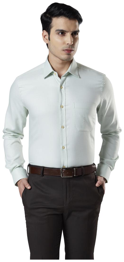 

Raymond Men Regular fit Formal Shirt - Green