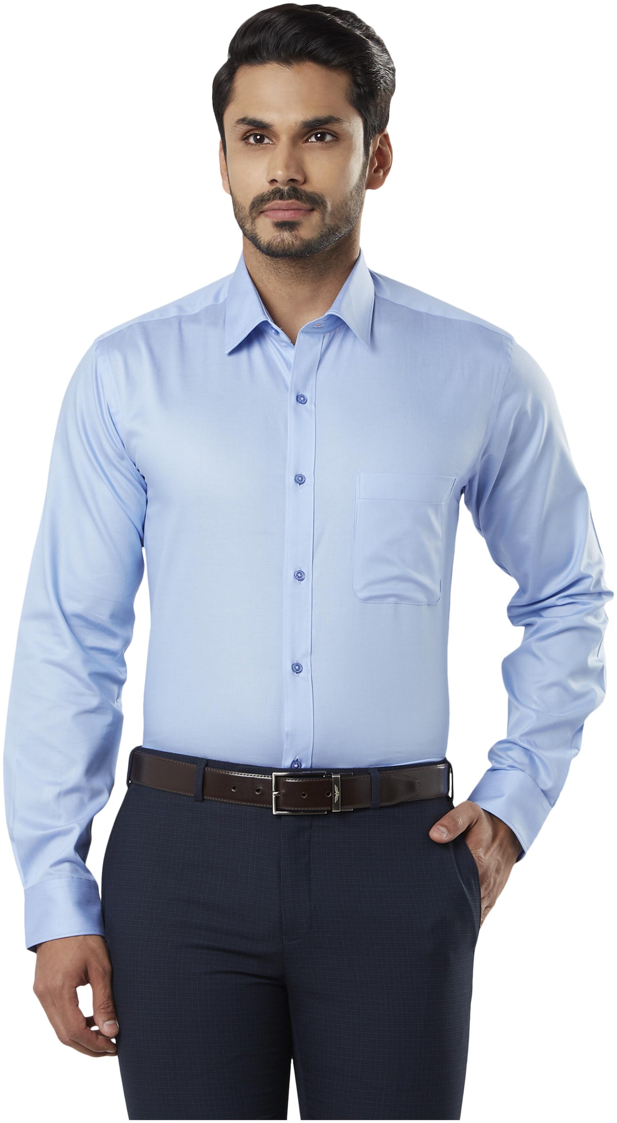 

Raymond Men Slim fit Formal Shirt - Blue