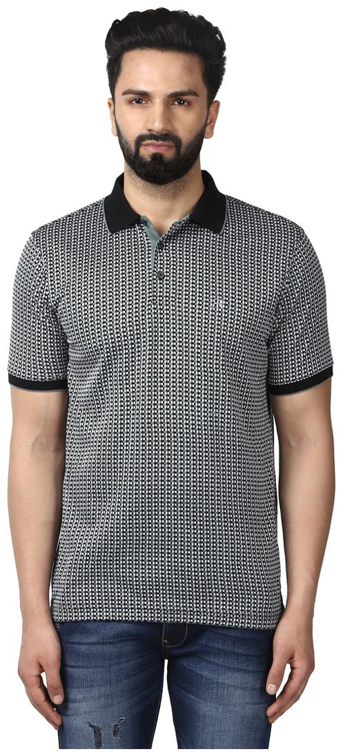 

Raymond Men Black Regular fit Cotton Polo collar T-Shirt - Pack Of 1