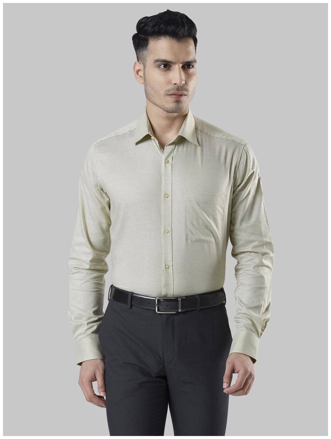 

Raymond Men Regular fit Formal Shirt - Green