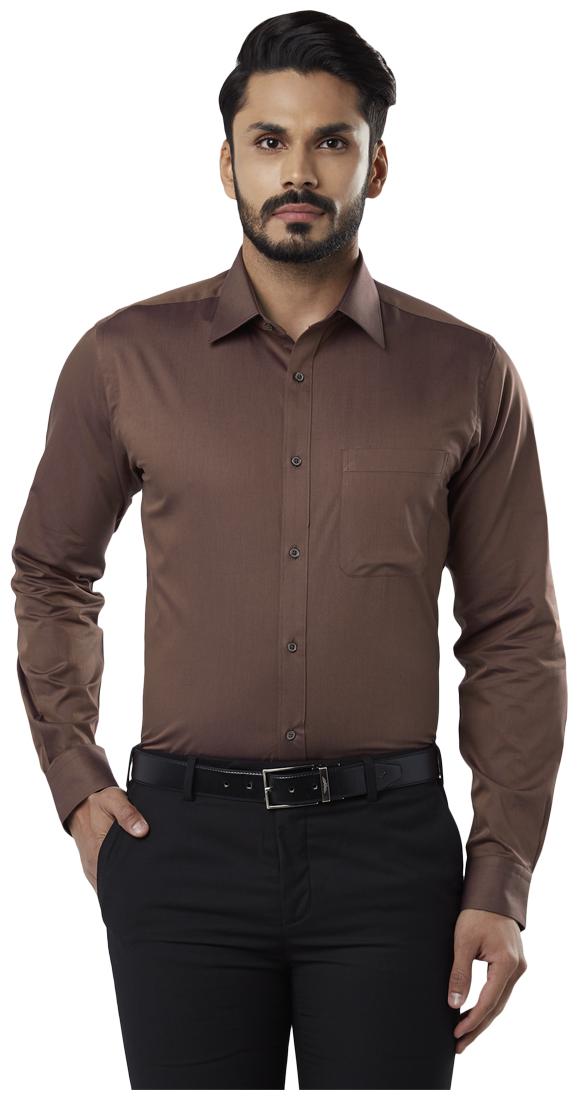 

Raymond Men Slim fit Formal Shirt - Brown