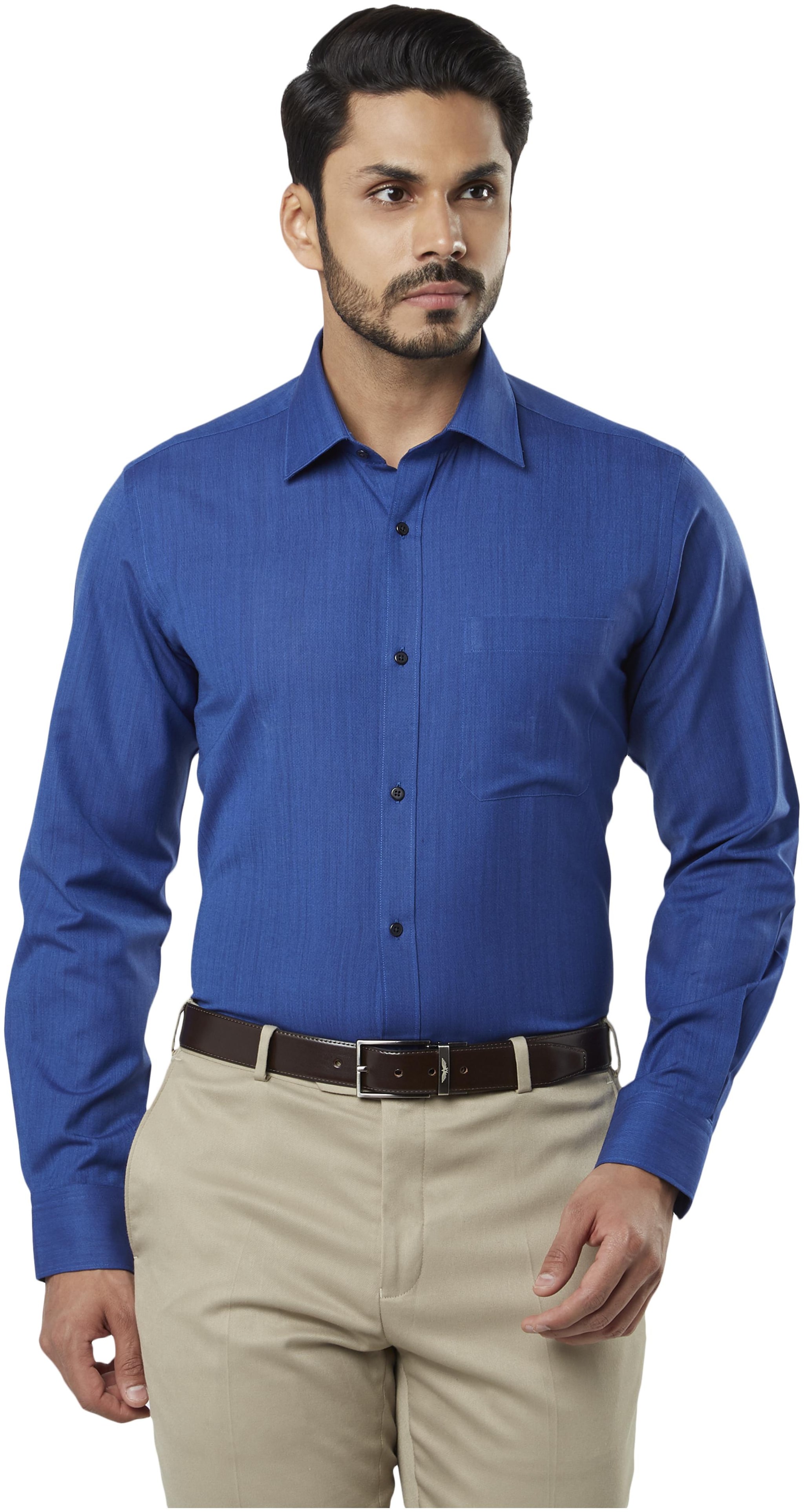 

Raymond Men Regular fit Formal Shirt - Blue