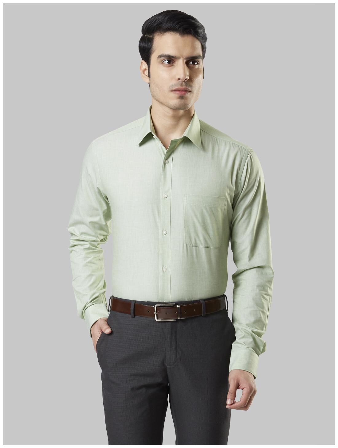 

Raymond Men Slim fit Formal Shirt - Green